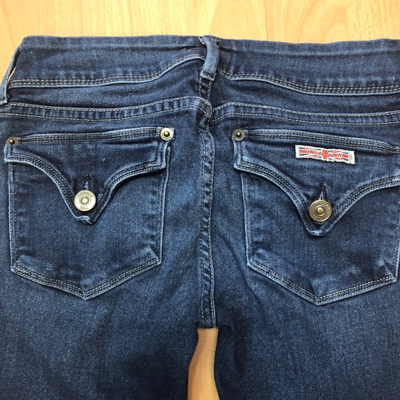 Hudson Dark Wash Flap Pockets Flare Jeans - Picture 6 of 8